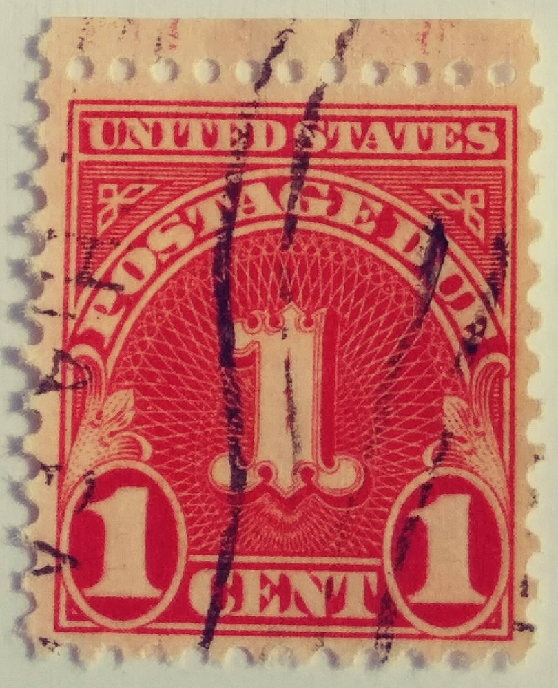 United States 1 Cent Postage Due Stamp