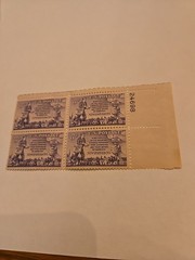 US Postage Stamp 3 CENT 3c PLATE BLOCK NEWSPAPER BOYS