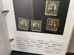 1923 US Stamp 7 Cents «William McKinley» – Scott #559 – Used (4x)