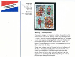 Scott #3004/7….32 Cent…Christmas…Block of 4 + Postal History