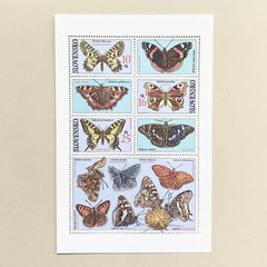 Foreign stamps (Slovakia: Butterflies, Insects)