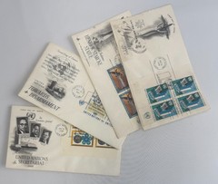 Lot of 4 United Nations First Day Covers 1967-1968 UN Secretariat Disarmament