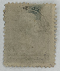 U.S. Sc. #211, USED, 1883, 4-cent Jackson, blue green, Perf 12 B23