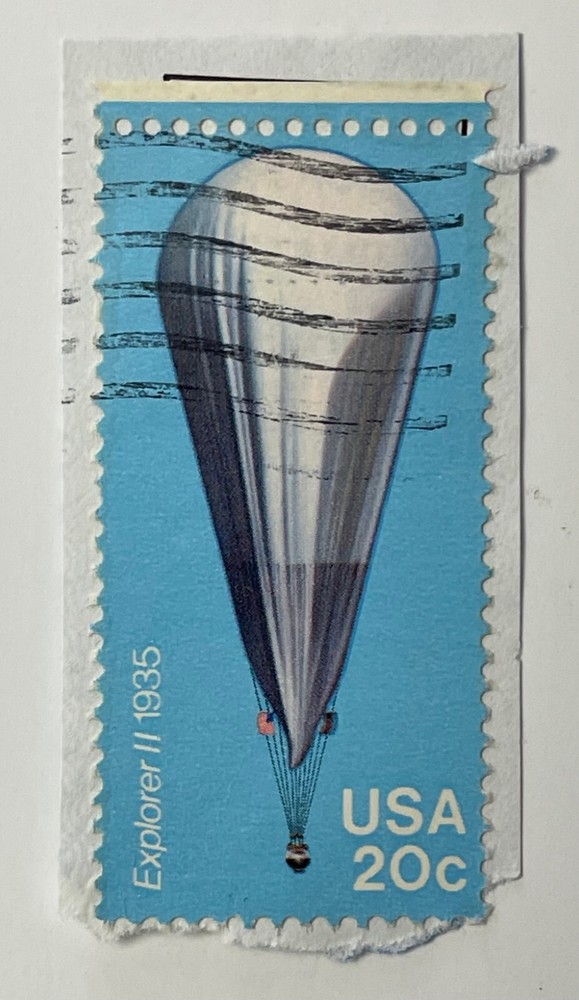 United States USA Postage Stamp 20 Cents Explorer II 1935 Canceled