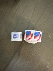 1 Rolls (100 Total) United States American Flag Stamp USPS Mint, Never Hing