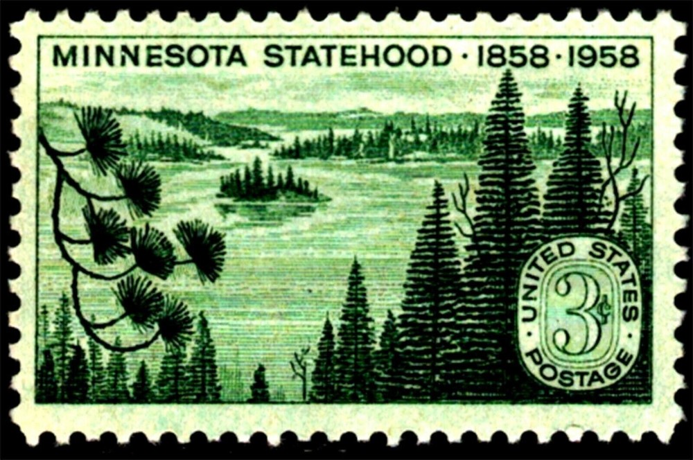 USA 1958 – Minnesota Statehood, 1858-1958 / MNH Collectible Stamp 😍 Scott #1106