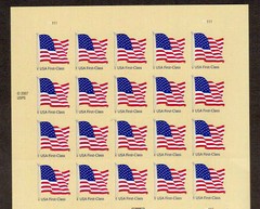 STAMPS.SHEET. # 4130 Self Adhesive Non denominated US Flag. 2007. 20 X 41 cent