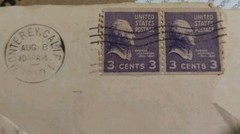 Vintage Rare 1932 Violet Thomas Jefferson 3 Cent US Postage Stamp Mint 1801-1809