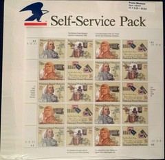 SCOTT #2779-2782 NATIONAL POSTAL MUSEUM 1993 Pane of 20 STAMPS 29c ~ MNH