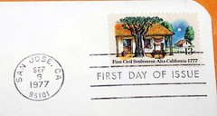 First Day of Issue Souvenir Page First Civil Settlement California 1977 Stamp