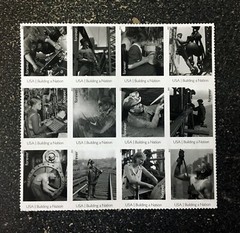 2013USA #4801 Forever Building a Nation Made in America – Block of 12 From Sheet
