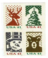SCOTT 4207 – 4210 – CHRISTMAS KNITS BLOCK OF 4 – MNH