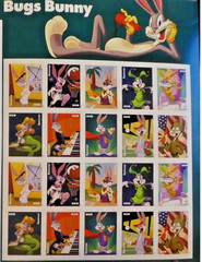 USPS Postage Stamp Sheet Bugs Bunny Forever Sheets, 78c, lot of 100 Stamps