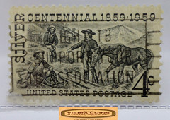 1959 USA Postage Silver Centennial 4 Cents Stamp – #S42186NQ