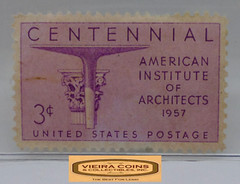 1957 USA Postage Centennial American Institute of Architects 3 C Stamp #S41689NQ