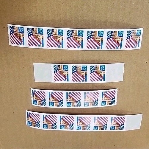 USA SC# 2913-2915 Flag Over Porch 4 Strip of 21 Stqmps MNH FREE SHIP USA OBO