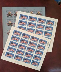 UNITED STATES 34 CENT STAMPS MILITARY ACADEMY 2001 & HONORING VETERANS 2000