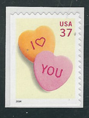 Scott #3833… 37 Cent…Candy Hearts….2 Stamps