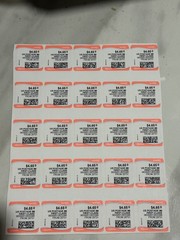Computer vended Postage stamps $4.65 Face value.