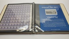 US Full Sheet x30 Postage Stamp Album Collection Vintage + Postal Bulletins!