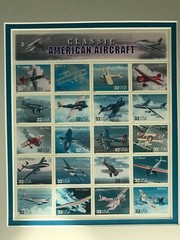 US Planes Aviation Classic American Aircraft Matted and Framed Aviation Sheets