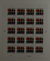 US SCOTT 4200 PANE OF 20 JURY DUTY 41 CENT FACE MNH