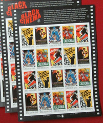 Three Sheets x 20 = 60 Of Vintage BLACK CINEMA 42¢ US USA Stamps. Sc # 4336-4340