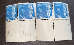 ROBERT F. KENNEDY–Block of 4 Collectible Unused 1979 Stamps–FREE SHIPPING!