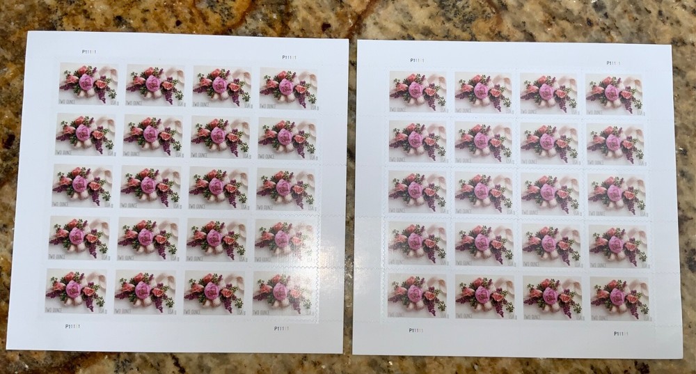 Garden Corsage sheet of 20 x 2 Forever Stamps 2 oz