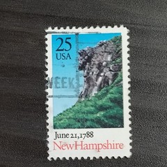 1988: 25c, Bicentenary Statehood: New Hampshire, Scott #2344 – Vintage USA Stamp