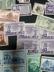 Lot of VTG Unused US Stamps, $19.50 Face Value, 3¢, 4.5¢, 5¢, 20¢, 22¢, 25¢, 29¢
