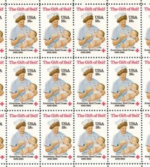 United States 18¢ American Red Cross Postage Stamp #1910 Pack of 100