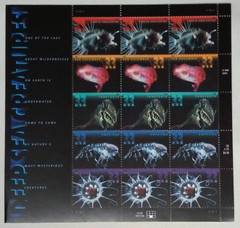 Three Sheets x 15 = 45 of DEEP SEA CREATURES 33¢ US USA Stamps Scott # 3439-3443