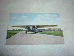 Rare 1930s (around Showa 10) Japanese Air Transport Airplane Postcard with