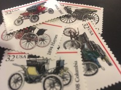 10 Antique Auto Stamps Dress Up Your Mail Perfect For Wedding &Holiday Letters