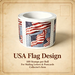 2022 US Flag Self-Adhesive Coil 100 Rolls of 10000 Stamps Mint Never Hinged MNH