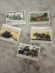 LOT of 12 VINTAGE wildlife conservation, save our and other various stamps