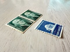 Thomas Jefferson 1 cent Postage Stamps 1968 + 10 Cent We Hold Truths (Lot of 3)