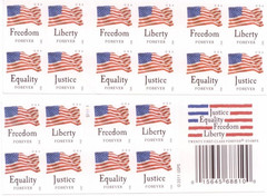 Forever Stamps «Four Flags» Booklet of 20 Stamps