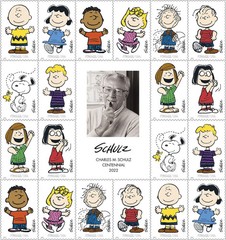 USPS Charles Schulz «Peanuts» Forever Stamps -Sheet of 20 Postage Stamps
