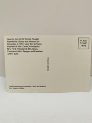 The Ronald Reagan Presidential Library and Museum Opening Day Stamp Picture