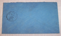 1904 Red 2 Cent Postage Stamp , Washington Shield , Mis-Perforated Miscut Error