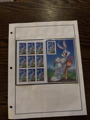 Vintage Looney Tunes Sheet of 10 Bugs Bunny 32¢ Stamps USPS 1997