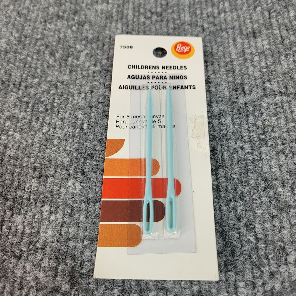 Boye Children’s Sewing Needles for 5 Mesh Canvas Large Eye (10) packs (2/pk)