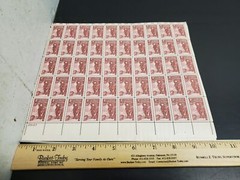Vtg 1953 150th Anniv. Pennsylvania Academy Fine Arts 3 Cent USPS Stamp Sheet VF