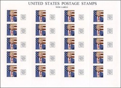 US001. PRESIDENT DONALD J. TRUMP MAILING LABELS FULL SHEET OF 20 ADHESIVE PERFOR