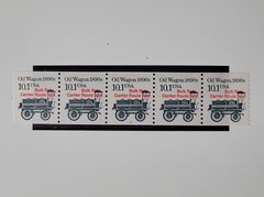 US Postage Stamp 1985 Oil Wagon Coil Transportation Series Scott #2130a Red MNH