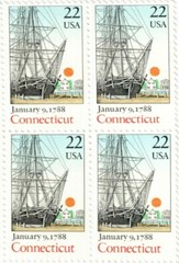 United States 22¢ Connecticut Statehood Postage Stamp #2340 x 100 singles