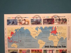 First Day of Issue. May 31, 1993, Cancelled Stamps 1943 Turning the Tide. 1943