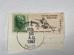 Andrew Jackson 1 Cent Postage, 1862-1962 Civil War Centennial Shiloh 4Cent Stamp